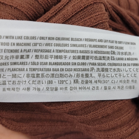 Abercrombie & Fitch Womens Brown Sweater V-Neck Tank Size Xl - Picture 8 of 11